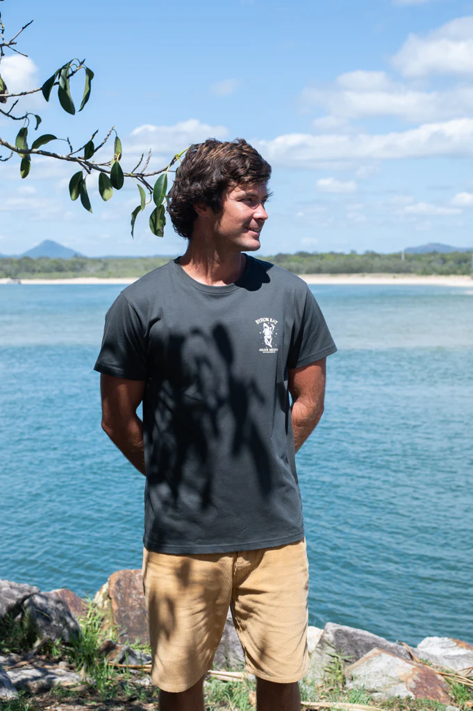 Byron Shark Girl Tee | Wash Black - Image 2