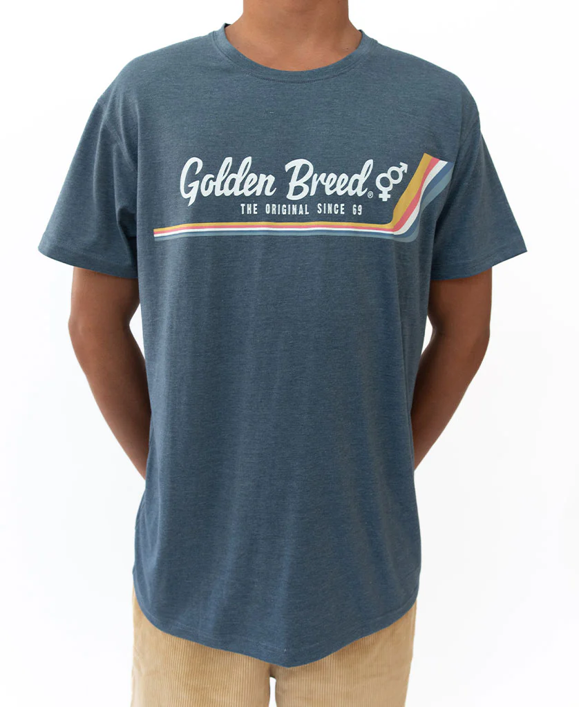 Deluxe Retro Surf Tee | Navy Marle - Image 3
