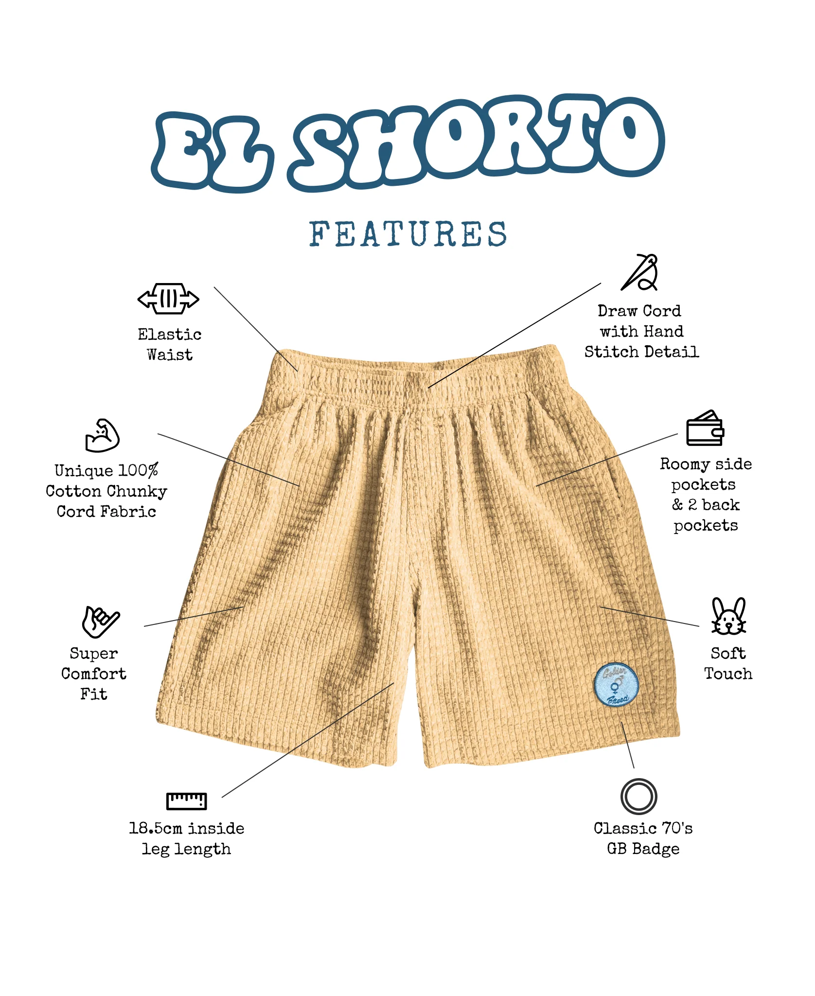 El Shorto Walkshort | Vintage Navy - Image 4