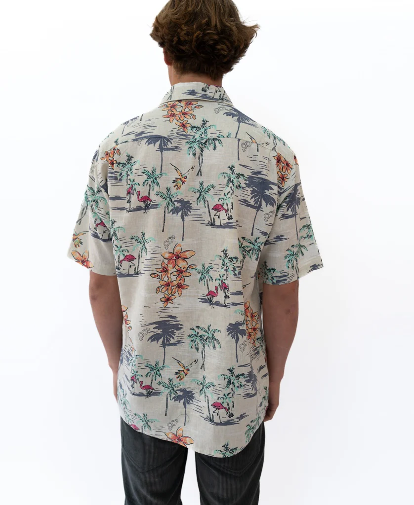 Flamingos Shirt | Off White - Image 3