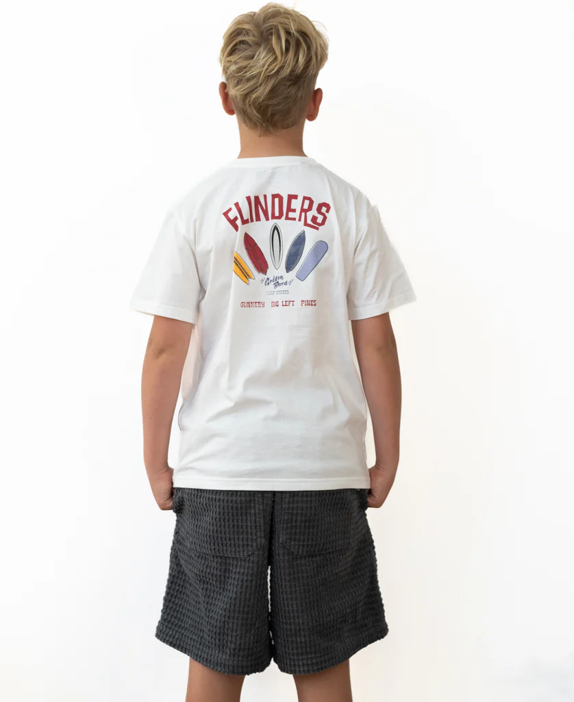 Flinders Smurf Kids Tee | Off White - Image 3