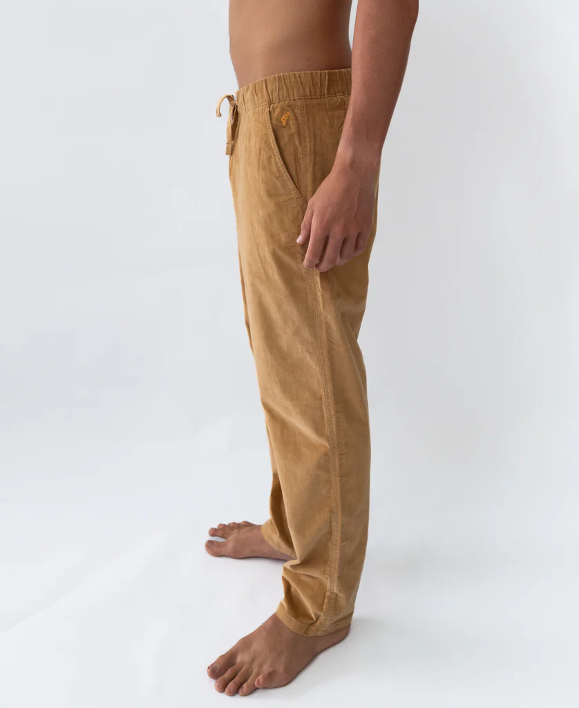 Fred Stretch Cord Pant | Dark Camel - Image 4