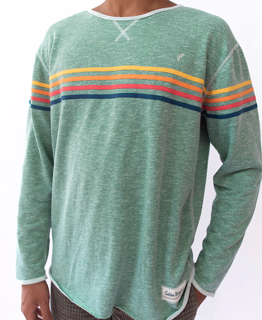 Long Island Rag Top | Green Marle Stripe - Image 3