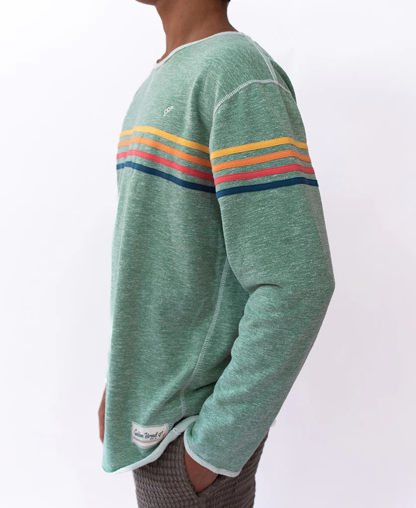 Long Island Rag Top | Green Marle Stripe - Image 4
