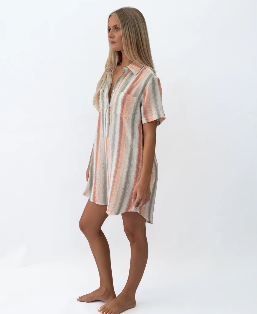Bella Dress | Multi Stripe - Image 6