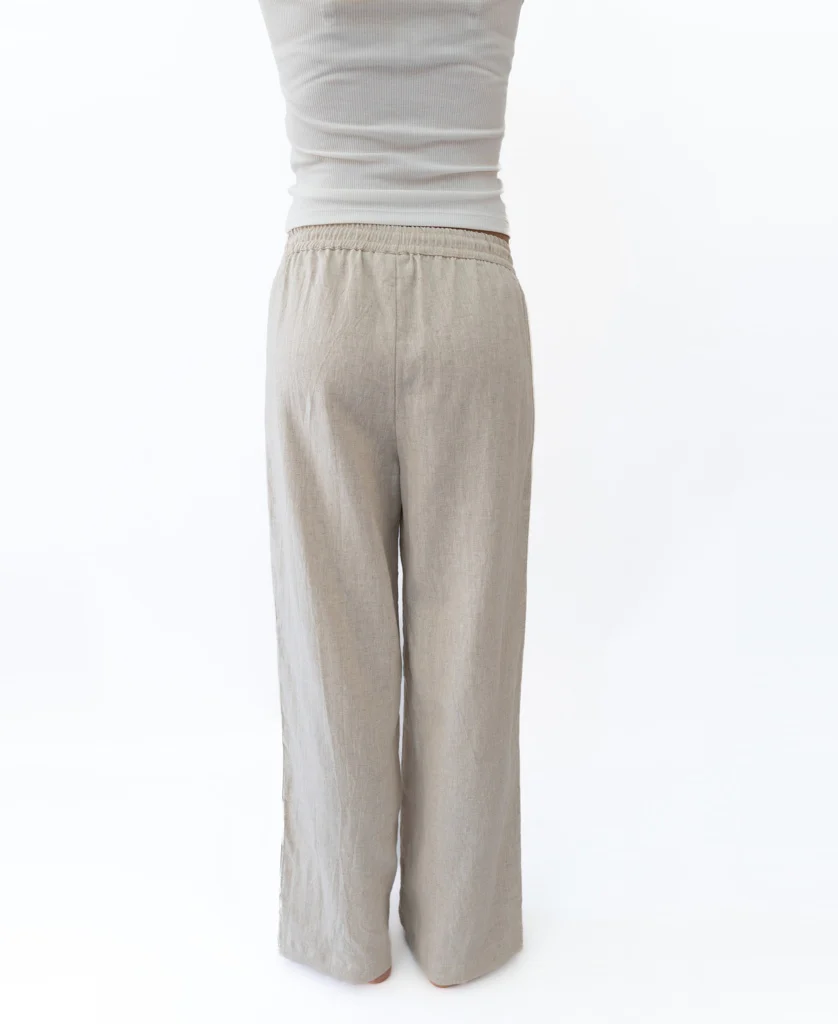 Gigi Retro Linen Pant | Natural - Image 5