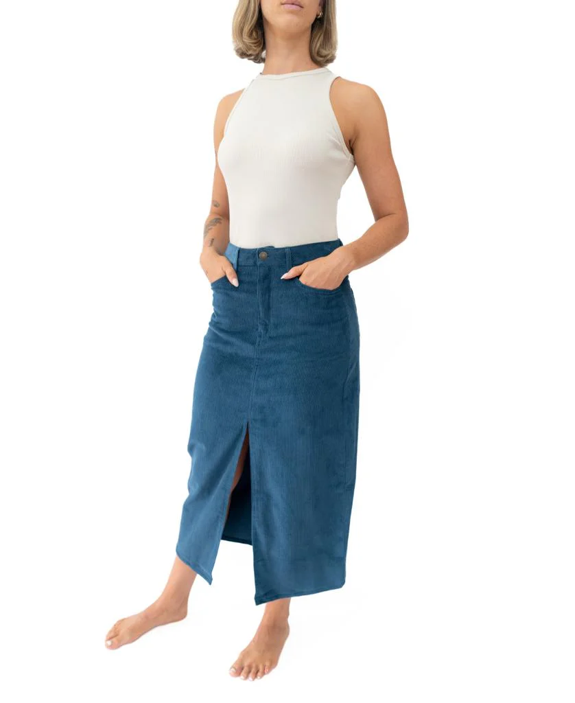 Nellie Maxi Skirt | Petrol - Image 3