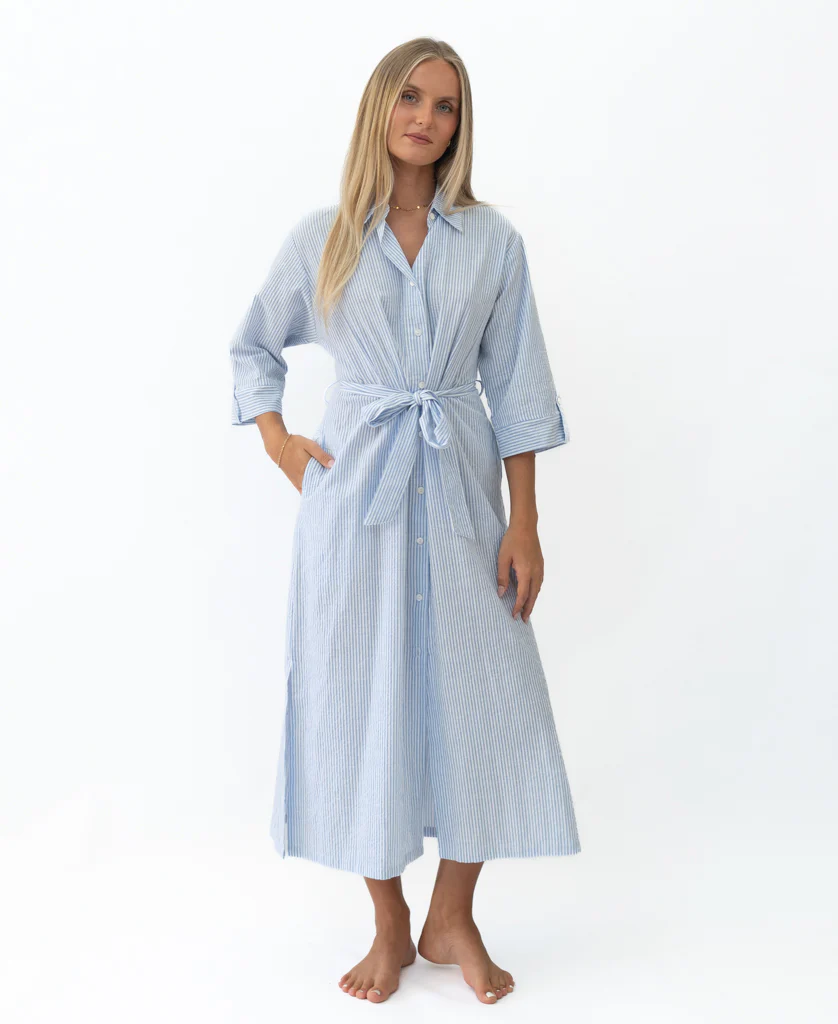 Pamela Maxi | Blue / White Stripe - Image 3