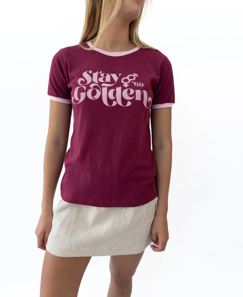 Stay Golden Ringer | Plum - Image 3