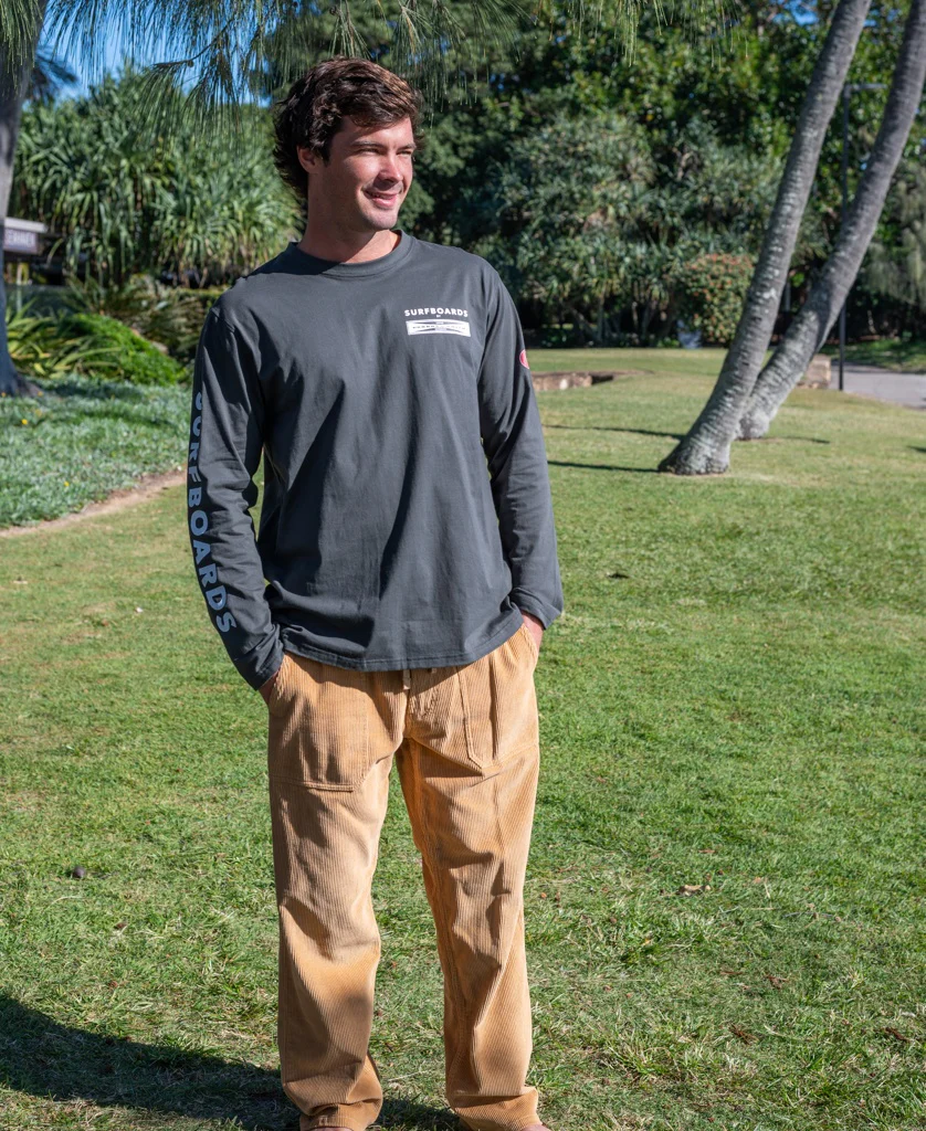 G&S Surfboards Comp LS Tee | Wash Black - Image 4