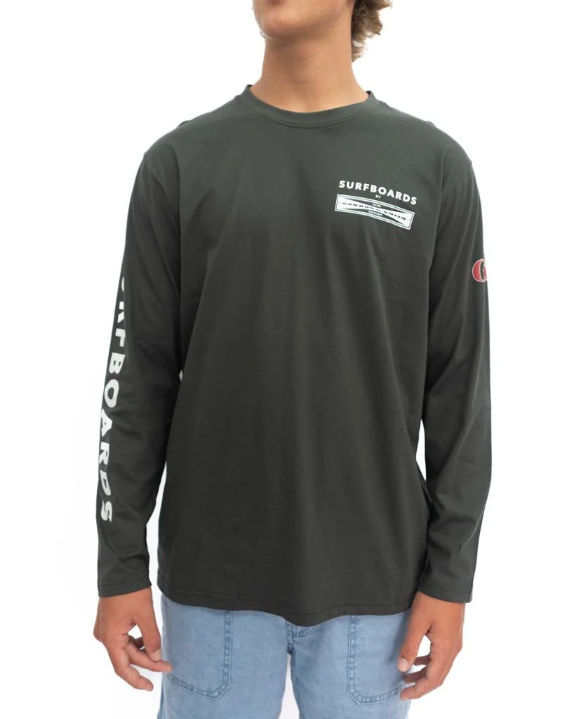G&S Surfboards Comp LS Tee | Wash Black - Image 5