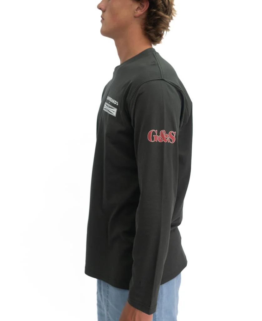 G&S Surfboards Comp LS Tee | Wash Black - Image 7
