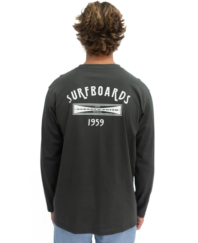 G&S Surfboards Comp LS Tee | Wash Black - Image 9