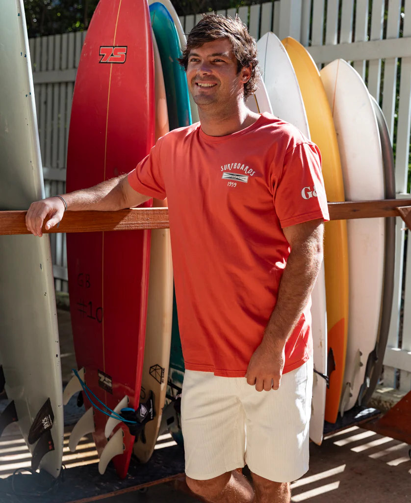 G&S Surfboards Tee | Wash Red - Image 3