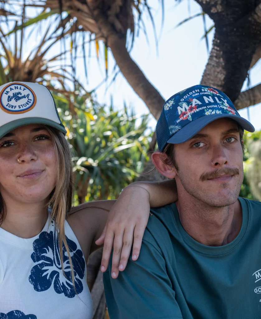 Manly Aloha Trucker Cap | Dark Denim - Image 2
