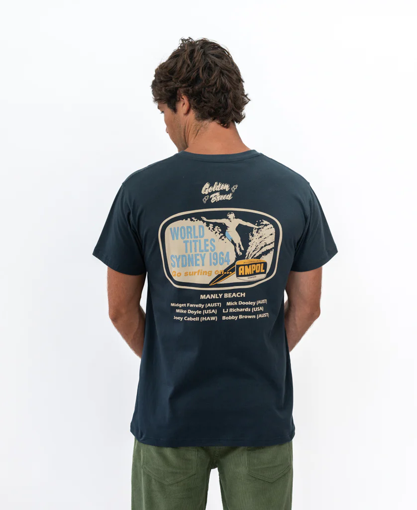 Manly Ampol Tee | Navy - Image 3