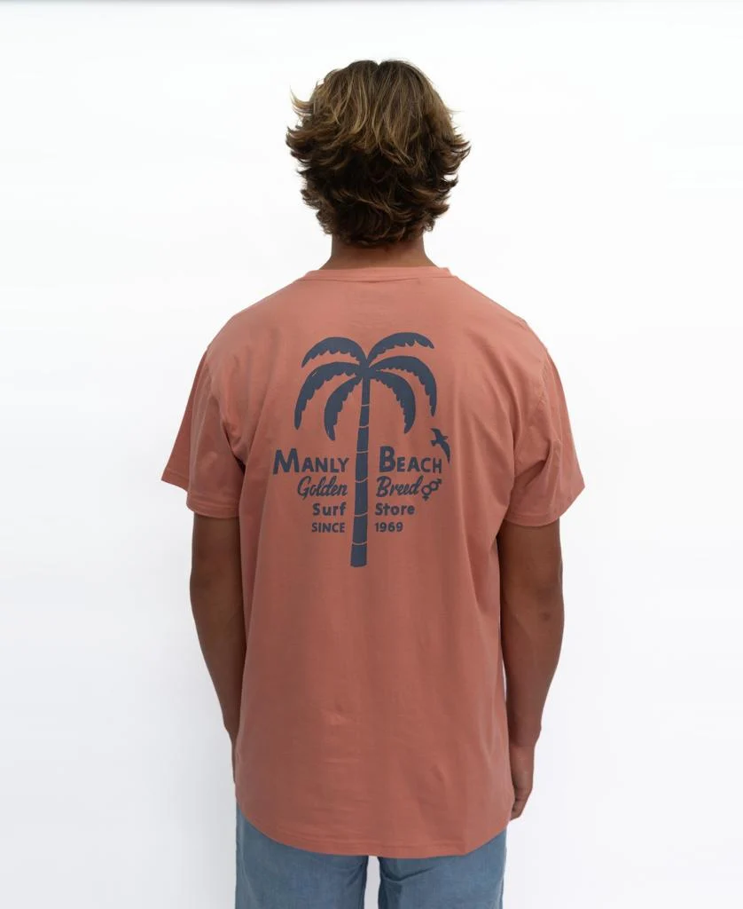 Manly Palm Loco Tee | Rose - Image 3