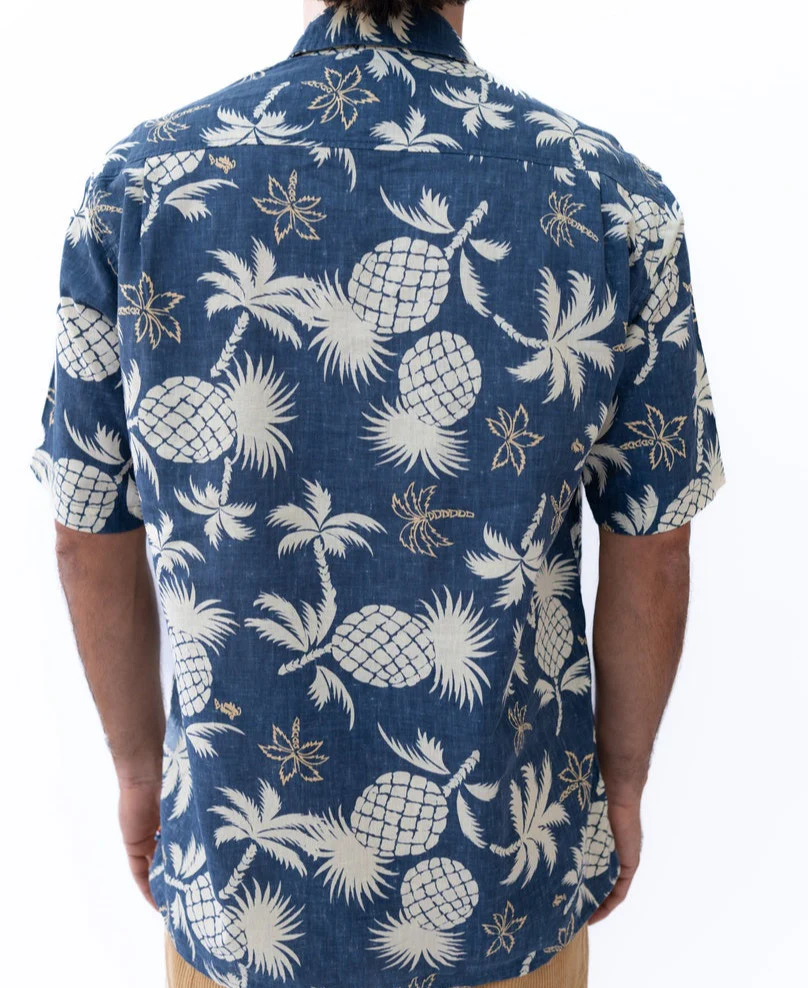 Pine-Palm Reverse Shirt | Vintage Navy - Image 4
