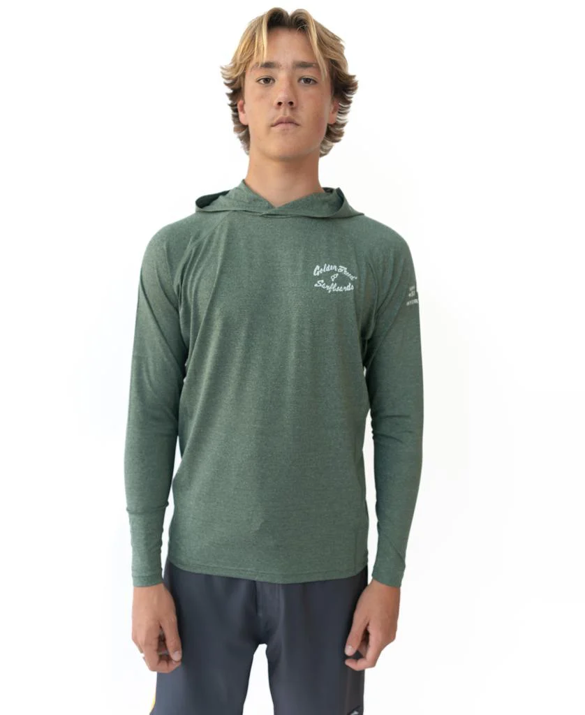 Rapper Hoodie Rash Shirt | Green Marle - Image 7