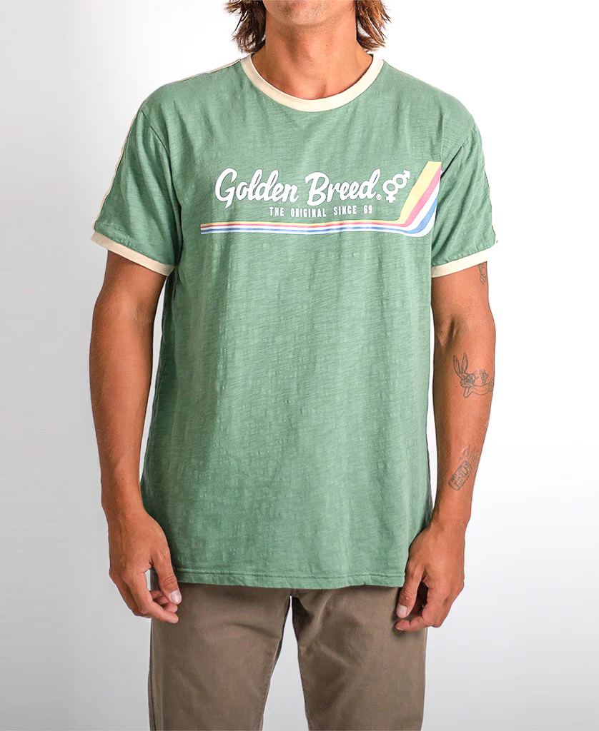 Retro Ringer Tee | Leaf Green - Image 4