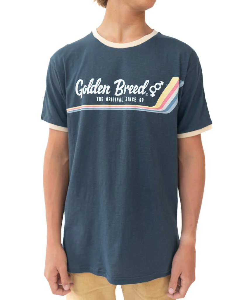 Retro Ringer Tee | Navy - Image 5