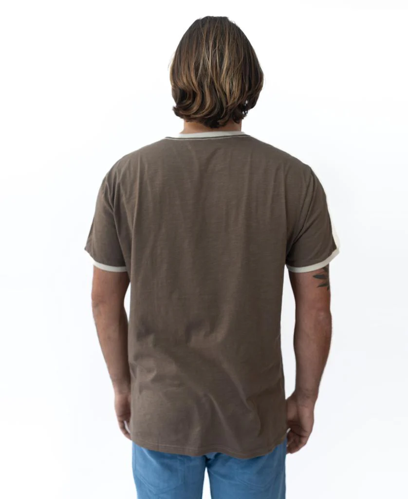 Retro Ringer Tee | Wash Brown - Image 6