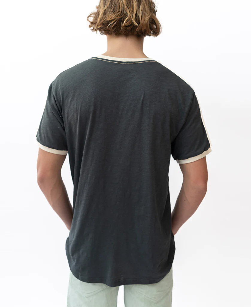 Retro Ringer Tee | Wash Black - Image 8