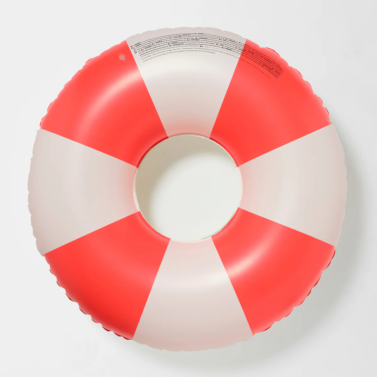Tube Pool Ring | Tomato Red Stripe - Image 2